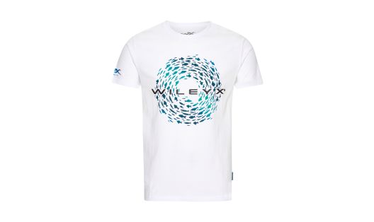 WX Fish T-shirt, Hvid Bomuld m. Wiley X, 