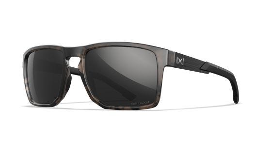WX APEX, Glas: CAPTIVATE™ Polaroid Sort Spejl, Stel: Mat Tortoise Brun