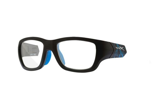 WX FLASH, Glas: Medfølger ikke, Stel Front: Mat Sort / Blå