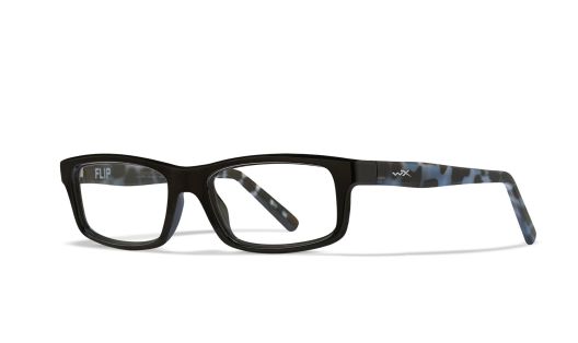 WX FLIP, Glas: Klar, Stel: Blank Sort / Demi Brun