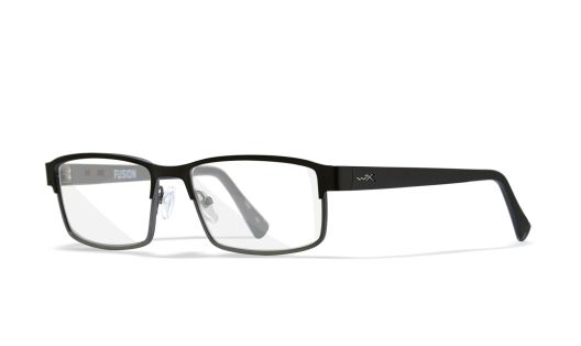 WX FUSION, Glas: Klar, Stel: Sort/Mørk Gunmetal