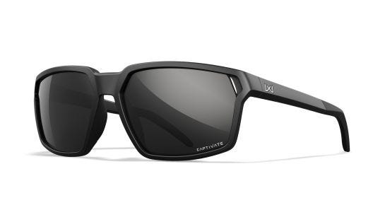 WX SIERRA, Glas: CAPTIVATE™ Polaroid Sort Spejl, Stel: Mat Sort