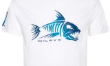 WX Fish T-shirt, Hvid Bomuld m. Skelet,  Image Thumbnail