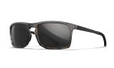 Image of WX AXE, Glas: CAPTIVATE™ Polaroid Sort Spejl, Stel: Mat Tortoise Brun
