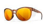 WX COVERT, Glas: CAPTIVATE™ Polaroid Bronze Spejl, Stel: Transparent Brun Image Thumbnail
