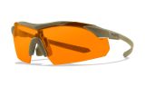 WX VAPOR COMM 2.5, Glas: Grå/Klar/Lys Orange, Stel: Mat Sandfarve Image Thumbnail