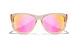 WX WEEKENDER, Glas: CAPTIVATE™ Polaroid Rosa Guld Spejl, Stel: Transparent Rosa Image Thumbnail