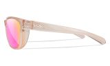 WX WEEKENDER, Glas: CAPTIVATE™ Polaroid Rosa Guld Spejl, Stel: Transparent Rosa Image Thumbnail
