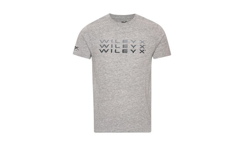 WX Core T-shirt, Grå Mélange m. Wiley X Fade,  Image
