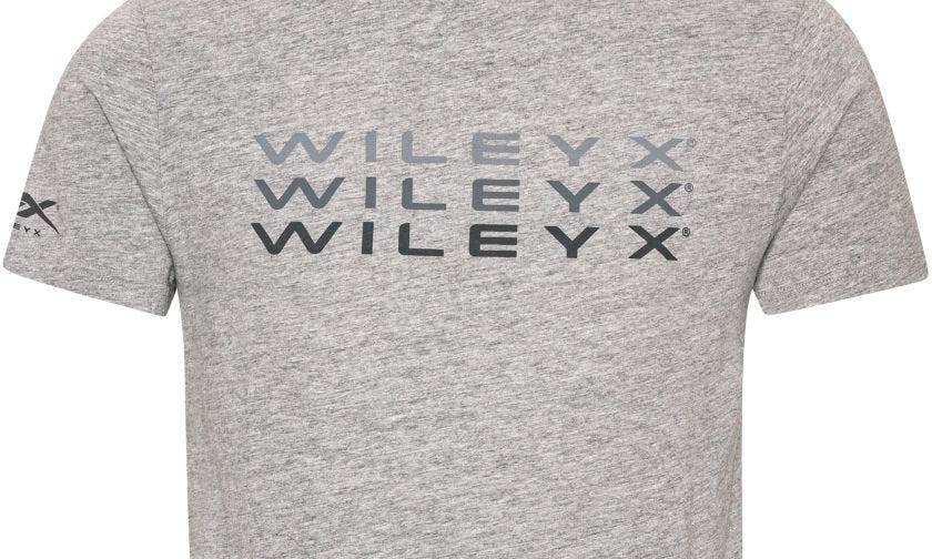 WX Core T-shirt, Grå Mélange m. Wiley X Fade,  Image