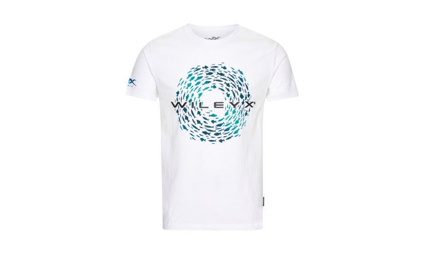 WX Fish T-shirt, Hvid Bomuld m. Wiley X,  Image