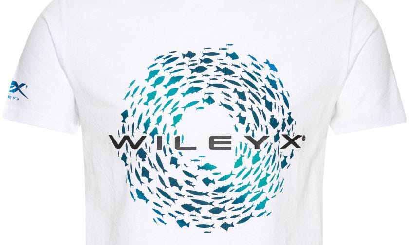 WX Fish T-shirt, Hvid Bomuld m. Wiley X,  Image