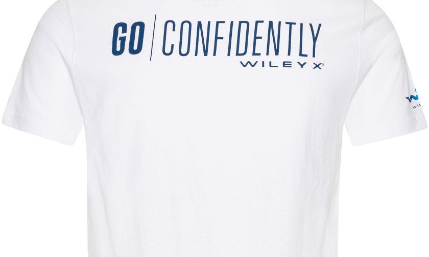 WX Fish T-shirt, Hvid Bomuld m. Wiley X,  Image