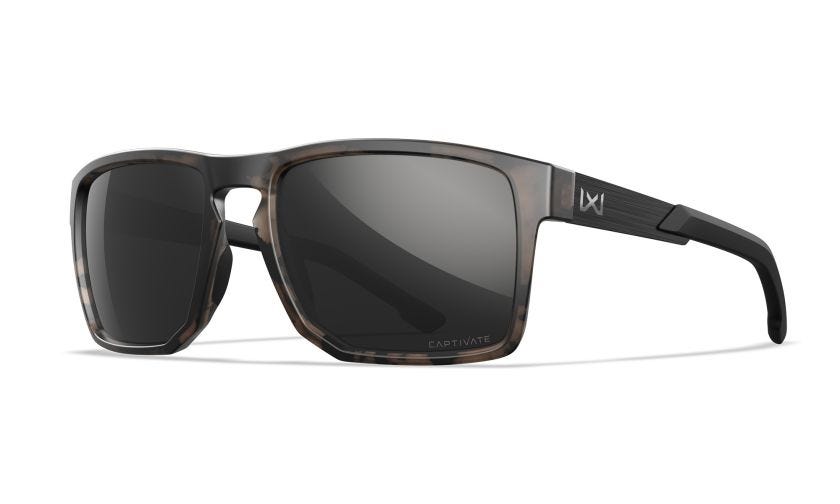 WX APEX, Glas: CAPTIVATE™ Polaroid Sort Spejl, Stel: Mat Tortoise Brun Image