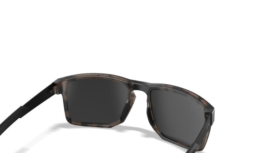 WX APEX, Glas: CAPTIVATE™ Polaroid Sort Spejl, Stel: Mat Tortoise Brun Image