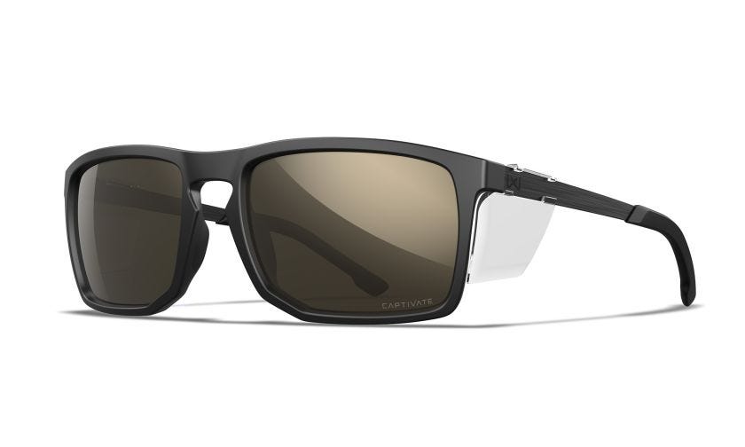WX AXE, Glas: CAPTIVATE™ Polaroid Tungsten Spejl, Stel: Mat Sort Image