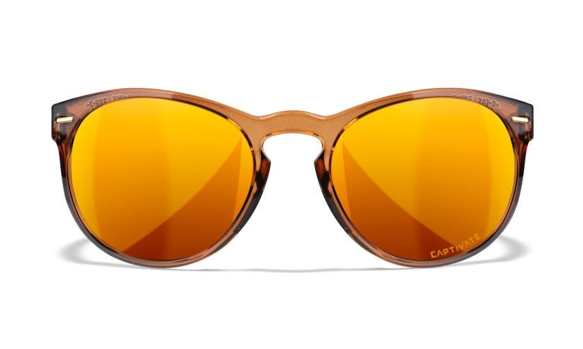 WX COVERT, Glas: CAPTIVATE™ Polaroid Bronze Spejl, Stel: Transparent Brun Image