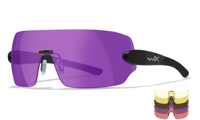 WX DETECTION, Glas: Klar/Gul/Orange/Lilla/Kobber, Stel: Mat Sort Image