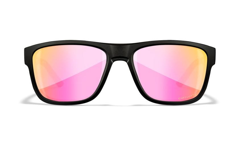 WX OVATION, Glas: CAPTIVATE™ Polaroid Rosa Guld Spejl, Stel: Mat Sort Image