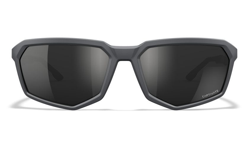 WX RECON, Glas: CAPTIVATE™ Polaroid Sort Spejl, Stel: Mat Grå Image