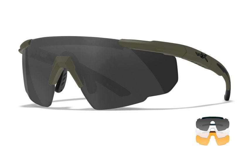 SABER ADVANCED, Glas: Grå/Klar/Lys Orange, Stel: Mat Army Grøn Image