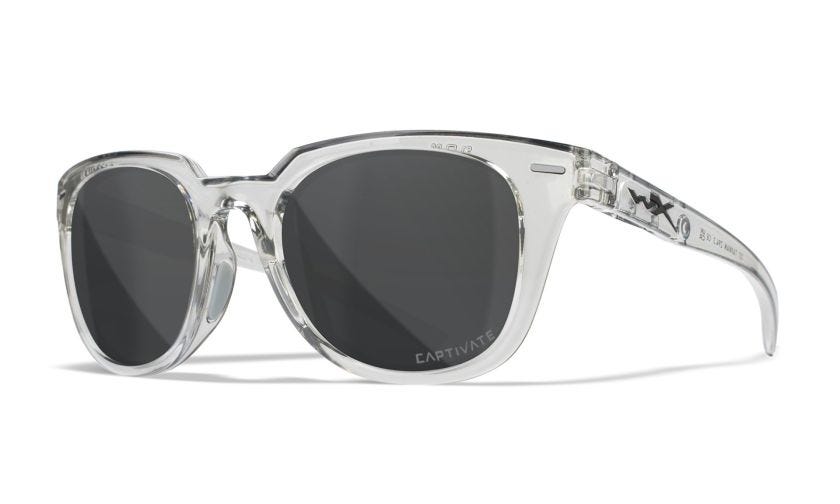 WX ULTRA, Glas: CAPTIVATE™ Polaroid Grå, Stel: Blank Transparent Lysegrå Image