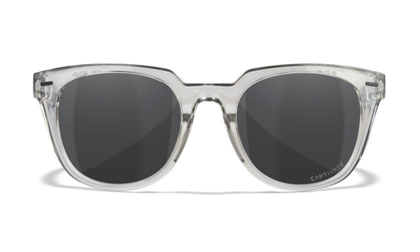 WX ULTRA, Glas: CAPTIVATE™ Polaroid Grå, Stel: Blank Transparent Lysegrå Image