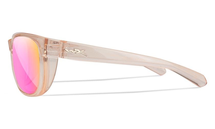 WX WEEKENDER, Glas: CAPTIVATE™ Polaroid Rosa Guld Spejl, Stel: Transparent Rosa Image